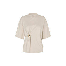 Enora Broschen-T-Shirt, soft beige, Second Female