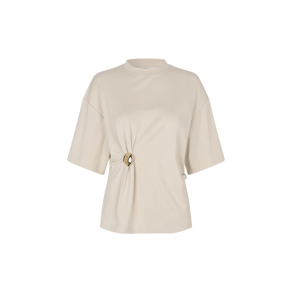 Enora Broschen-T-Shirt, soft beige, Second Female