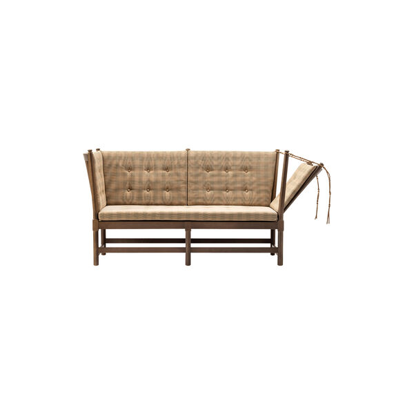 The Spoke-Back Sofa, Steelcut Beat 0335/chestnut brown, Fredericia Furniture