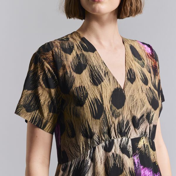 Haru short sleeve dress, eye of the tiger, BITTE KAI RAND