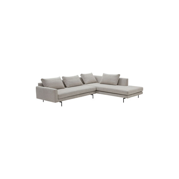 Edge V2 sofa med h&oslash;jrevendt chaiselong, soft 02, Wendelbo