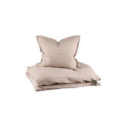 2-piece Muslin Junior Bed Linen, seabreeze beige, Sebra