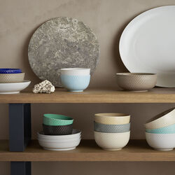 Rhombe Earth Bowl, clay, Lyngby Porcel&aelig;n