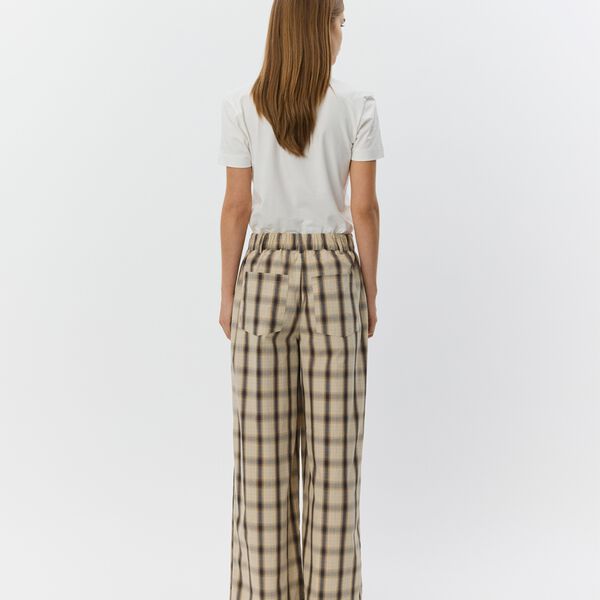 ReineSW karierte Hose mit weitem Bein, grey check, Sofie Schnoor