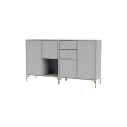 COUPLE Sideboard with Brass Legs, 02 fjord, Montana Furniture