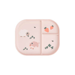 Tiny Farm Feinschmecker unterteilter Teller, pulver, Done by Deer