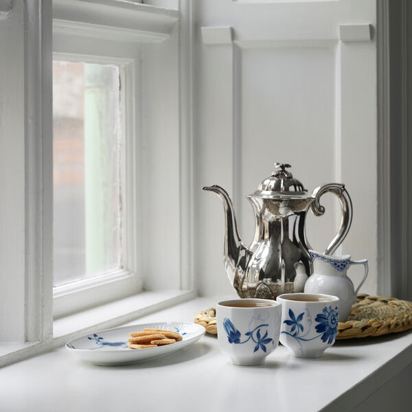 Mega Blau Gerippt Platte, Royal Copenhagen