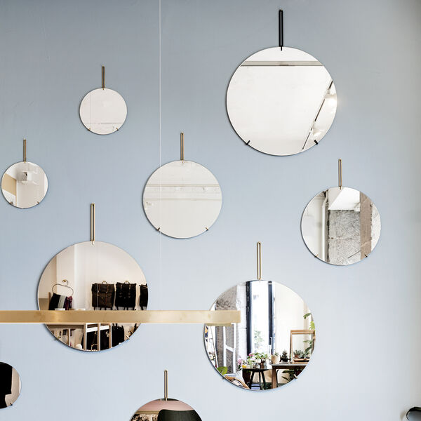 Wandspiegel, messing, MOEBE