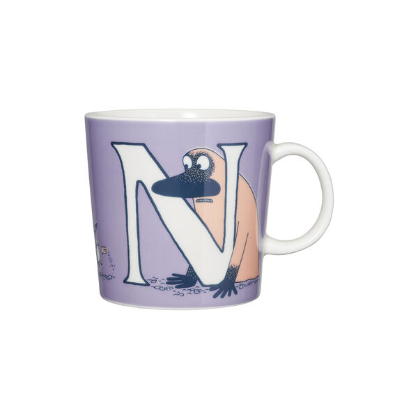 Moomin Mug 40 cl Alphabet N, Moomin Arabia