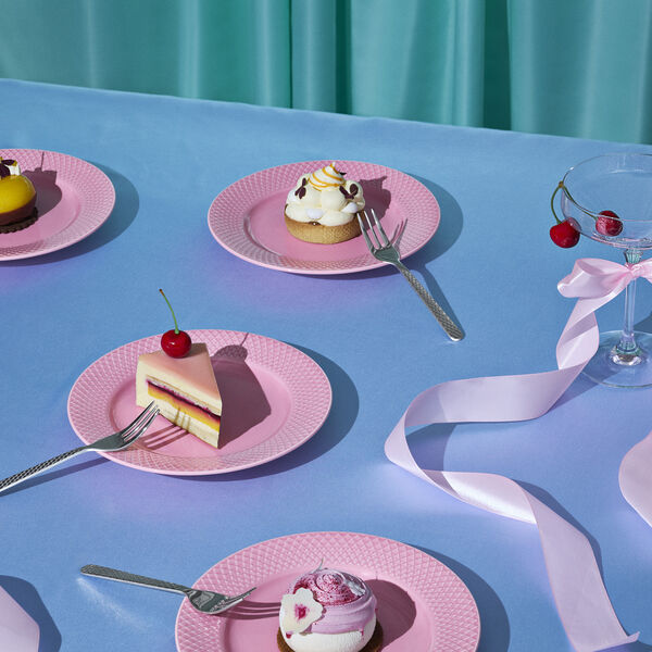 Rhombe Kuchengabel 4 st&uuml;ck., Lyngby Porcel&aelig;n