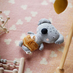 Melvin Babyplaid, rosa/gelb, Røros Tweed