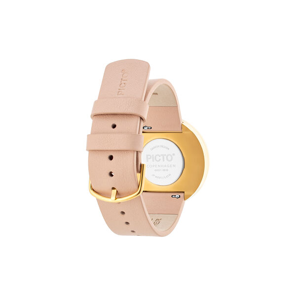 PICTO Wrist Watch, white/gold/nude, Picto