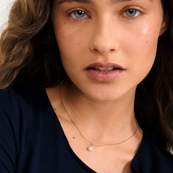 HADLEY necklace, gold plated, Pilgrim