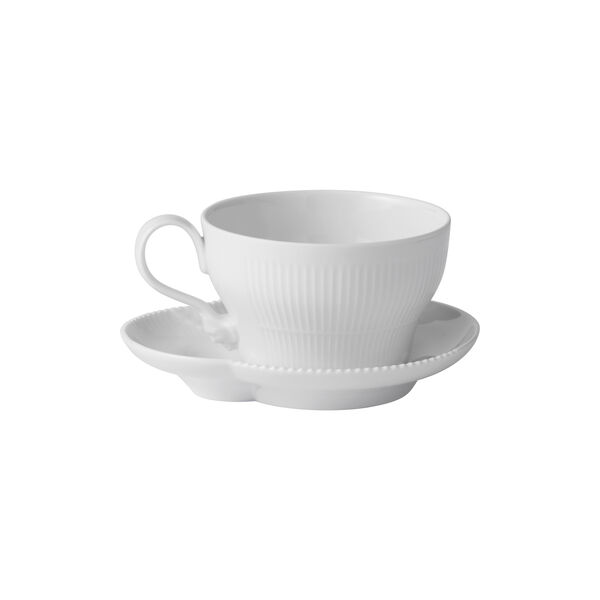 Elements Weiß Tasse und Untertasse, 26 cl, Royal Copenhagen