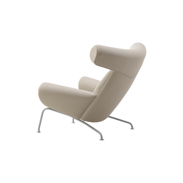 Wegner Ox Chair | Warm Grey | Lounge Chair + Ottoman, Fredericia Furniture