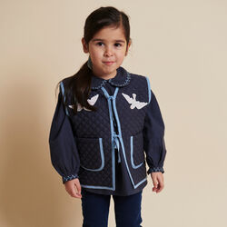 Jeggings mit Schlag, dark indigo blue washed, Copenhagen Colors Organics