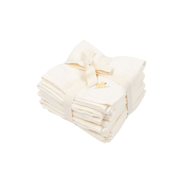 Nuvoli 10-pack Muslin Cloth, antique white, Konges Sløjd