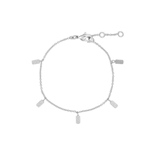 Bracelet With Pendants, silver-plated, Pure by Nat