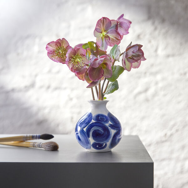 Tulle Vase, blau, K&auml;hler