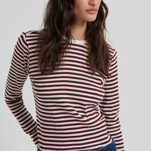 Alvilda Rundhals-T-Shirt, fudge, Second Female