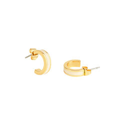 BANGLE Earrings Mini, white sand, bangle up