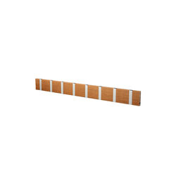 KNAX Horizontal 8 Coat Rack, teak/grey, LoCa