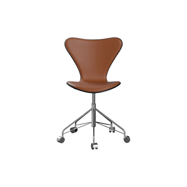 Series 7&trade; 3117 Front Upholstered Office Chair, Essential walnut, Fritz Hansen