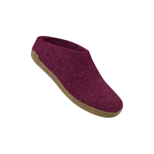 Filzpantoffeln, cranberry, Glerups