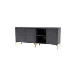 SAVE Lowboard with Brass Legs, 36 coal, Montana Furniture