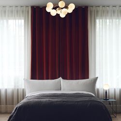 Apiales 9 Ceiling Lamp, brushed brass/opal, Nuura