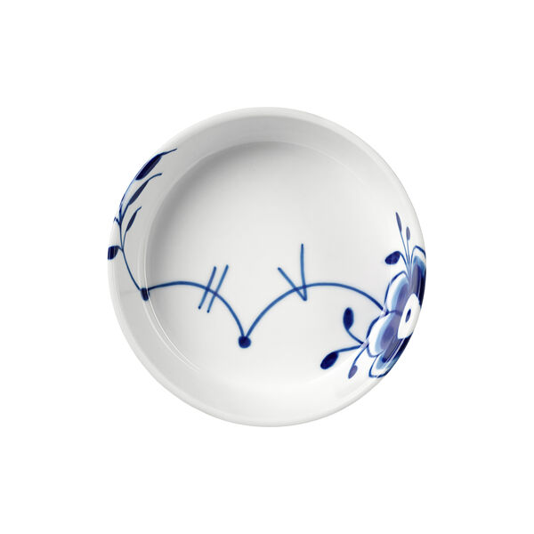 Blaue mega-gerippte Platte Ø 12,5 cm, Royal Copenhagen