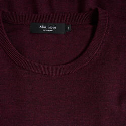 Margrate Pullover, claret melange, Matinique