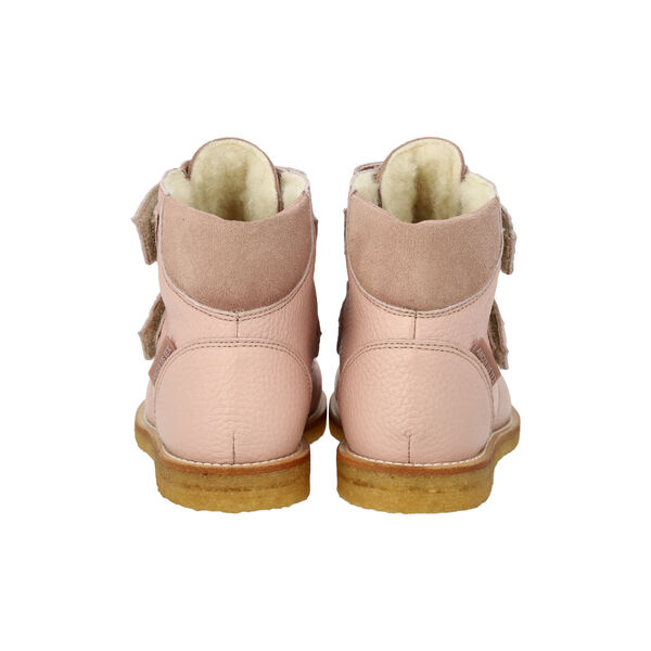 TEX-Stiefel mit Klettverschluss, altrosa/multifarbiger Glitzer, ANGULUS