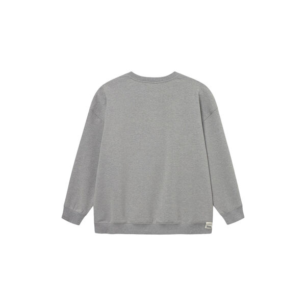 Sweatshirt mit Logo, grey melange, Rethinkit