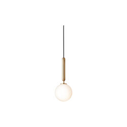 Miira 1 Pendant, brass/opal, Nuura