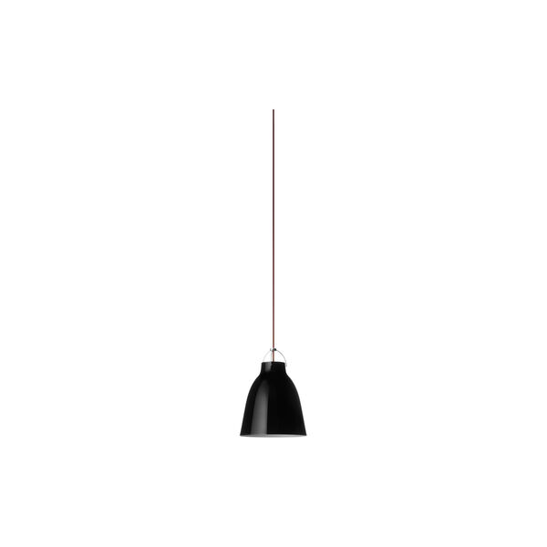 Caravaggio™ P1 Pendelleuchte, black/rot, Fritz Hansen