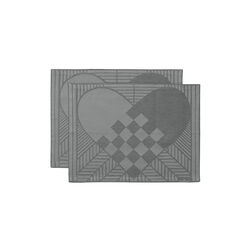 CHRISTMAS RUSTIC Placemat, winter grey, Georg Jensen Damask