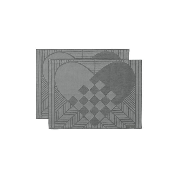 CHRISTMAS RUSTIC Placemat, winter grey, Georg Jensen Damask