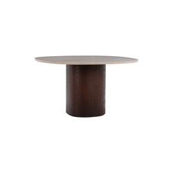 Ovata spisebord, Jura Grey limestone/dark brown oak, Wendelbo