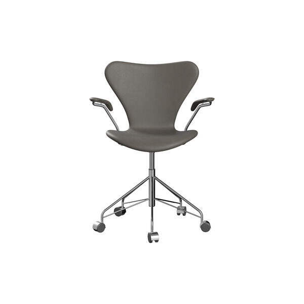 Series 7&trade; 3217 Fully Upholstered Office Chair, Essential lava, Fritz Hansen