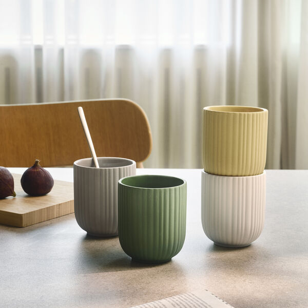 Verda kop, zartes Hellgrau, Knabstrup Keramik