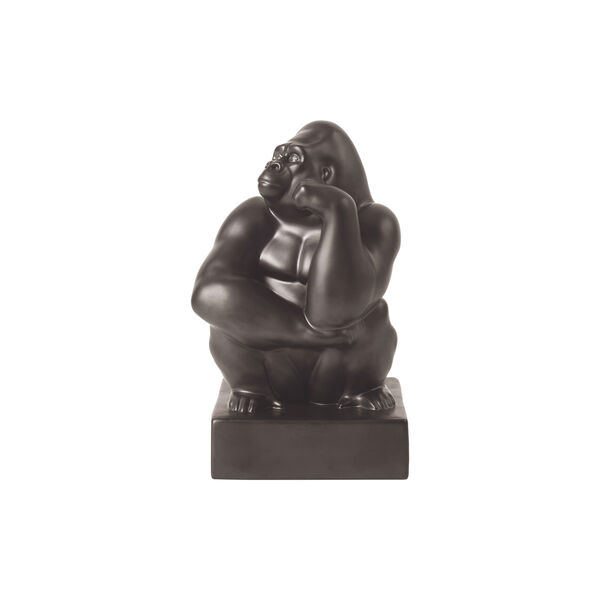 Gorilla-Figur mit der Hand an der Wange, Royal Copenhagen