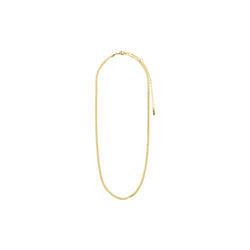 JOANNA flat snake chain necklace gold-plated, Pilgrim