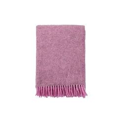 Gotland wool blanket, pink, Klippan Yllefabrik