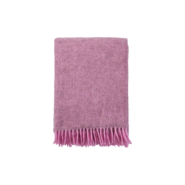 Gotland wool blanket, pink Gotland wool blanket, pink, Klippan Yllefabrik