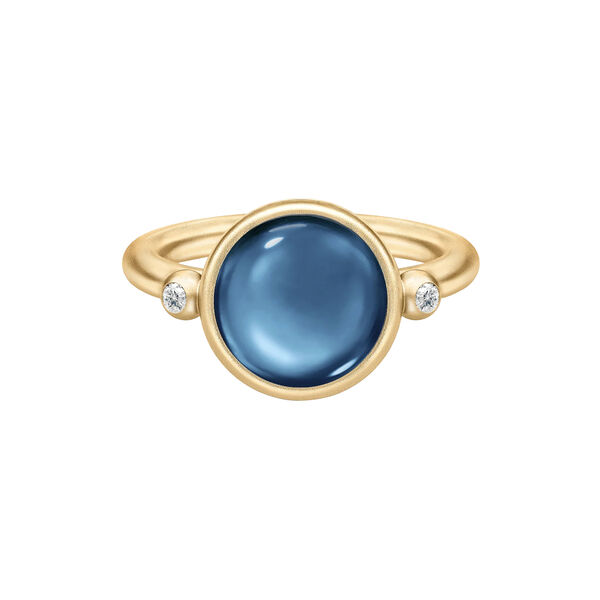 Prime Ring, gold/saphirblau, Julie Sandlau