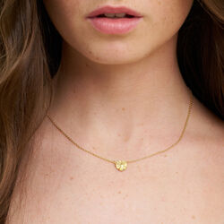 Florence necklace w. pendant, gold plated, Pure by Nat