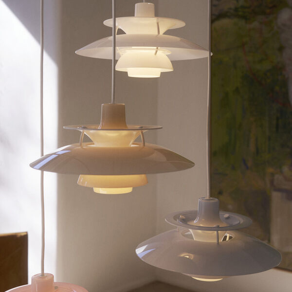 PH 5 320 Opal Pendant, opal white, Louis Poulsen