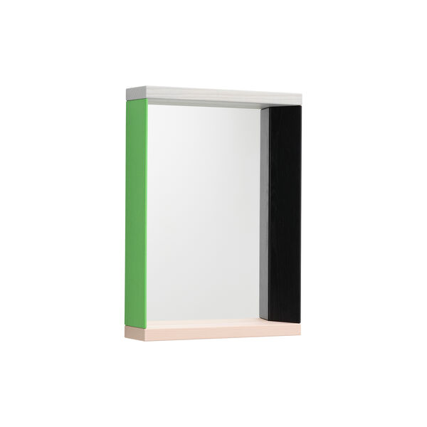 Spiegel mit farbigem Rahmen, klein, gr&uuml;n/rosa, Vitra 