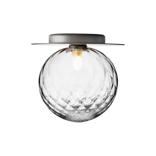 Liila 1 Large Wall Lamp, light silver/optic clear, Nuura